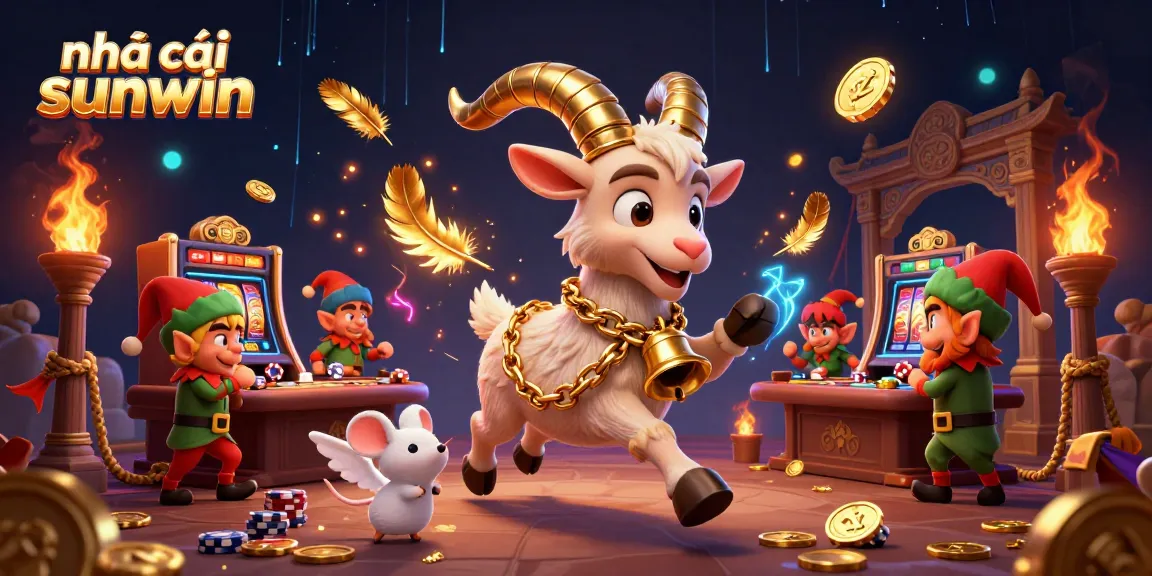 Engage with nhà cái sunwin's thrilling casino action featuring whimsical characters and vibrant game elements.