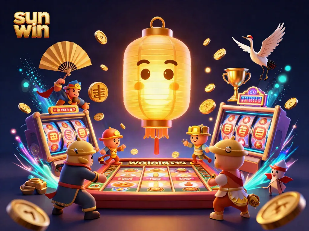 Experience thrilling wins at Sun Win with dynamic casino elements and magical imagery.