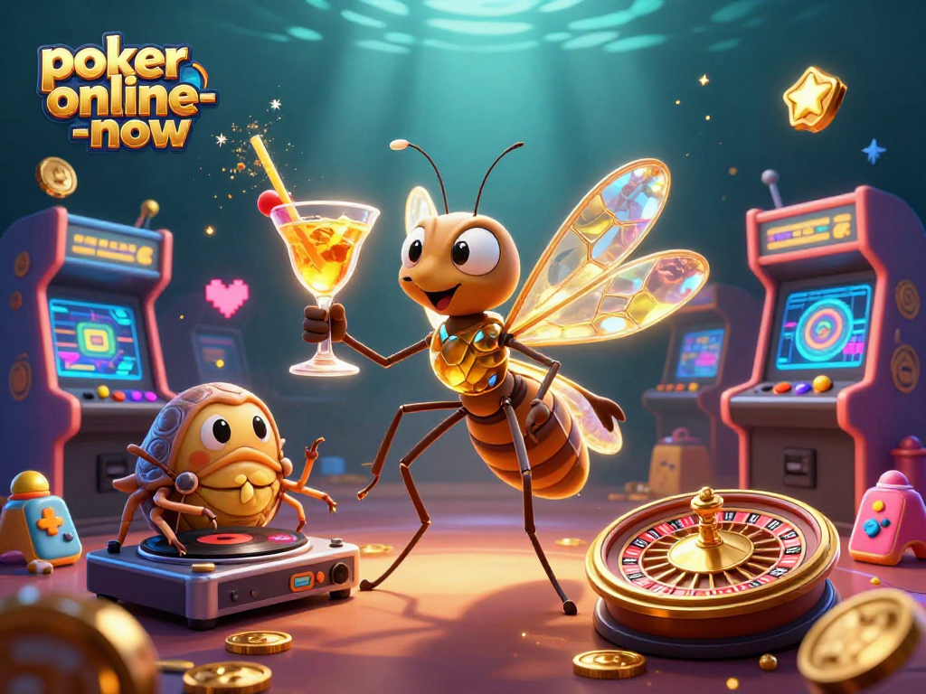 Elevate your gameplay at poker-online-now with this vibrant casino-themed digital illustration.