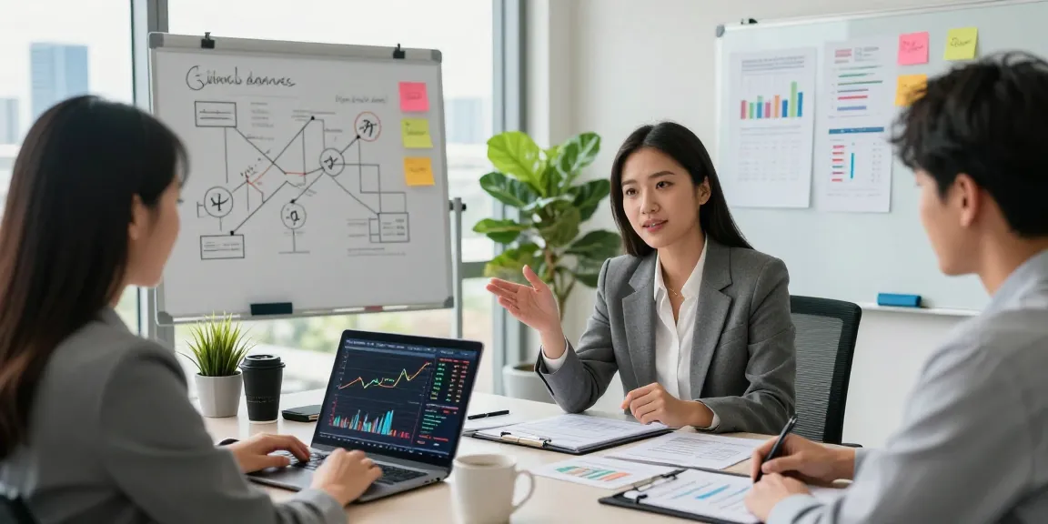Financial Advice Gold Coast: Professional financial advisor discusses investment strategies with clients in modern office.