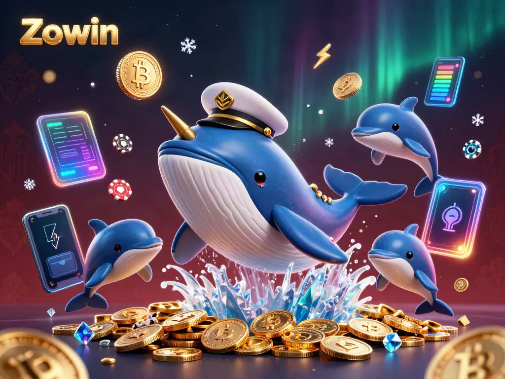 Experience thrilling wins with Zowin in a vibrant cartoon casino world brimming with coins and playful elements.