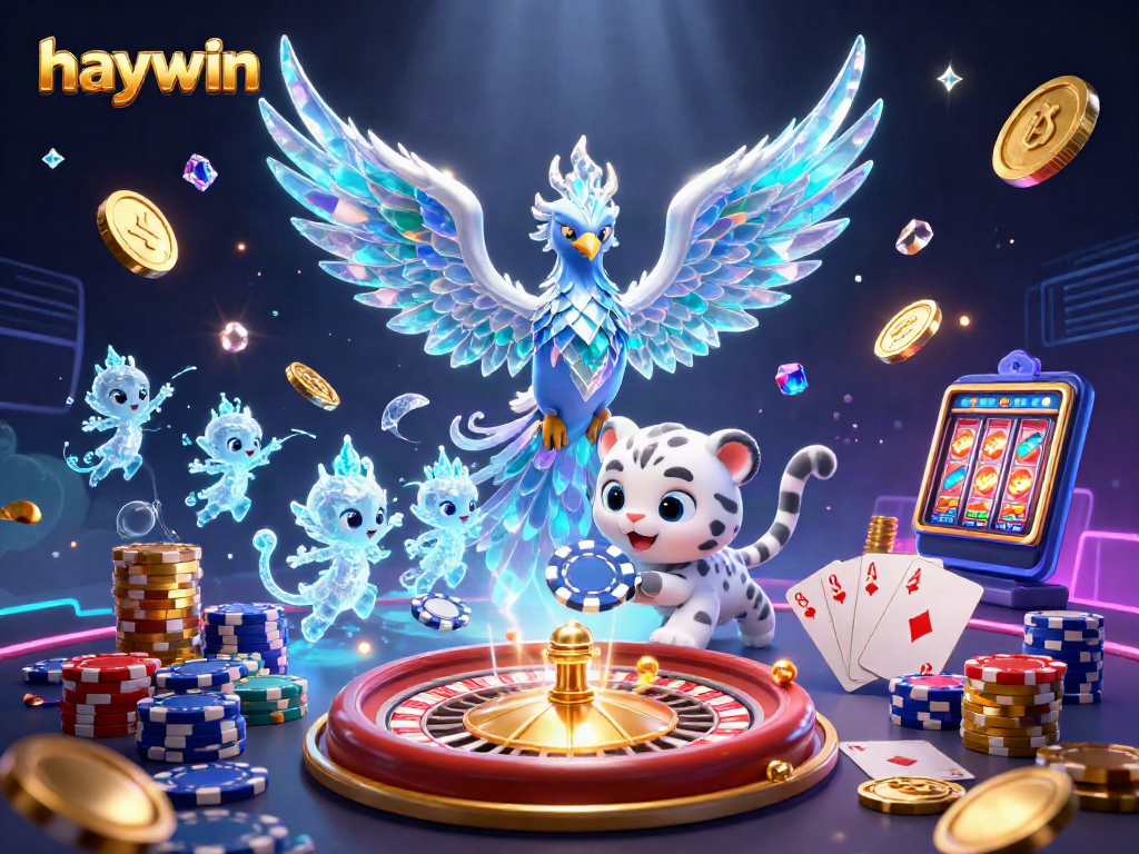 Play exciting casino games with haywin's vibrant characters and engaging elements, showcasing fun and excitement.