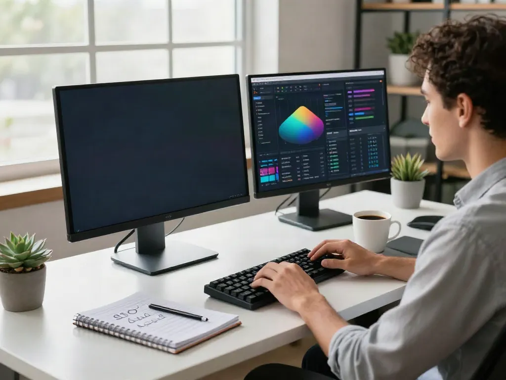 Instant indexing strategy session in a modern marketing workspace with dynamic analytics.